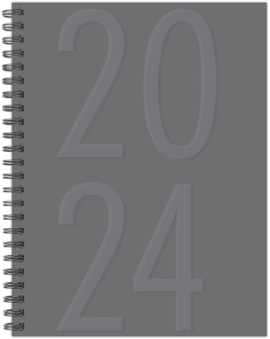 Charcoal 2024 6.5" x 8.5" Softcover Weekly Planner