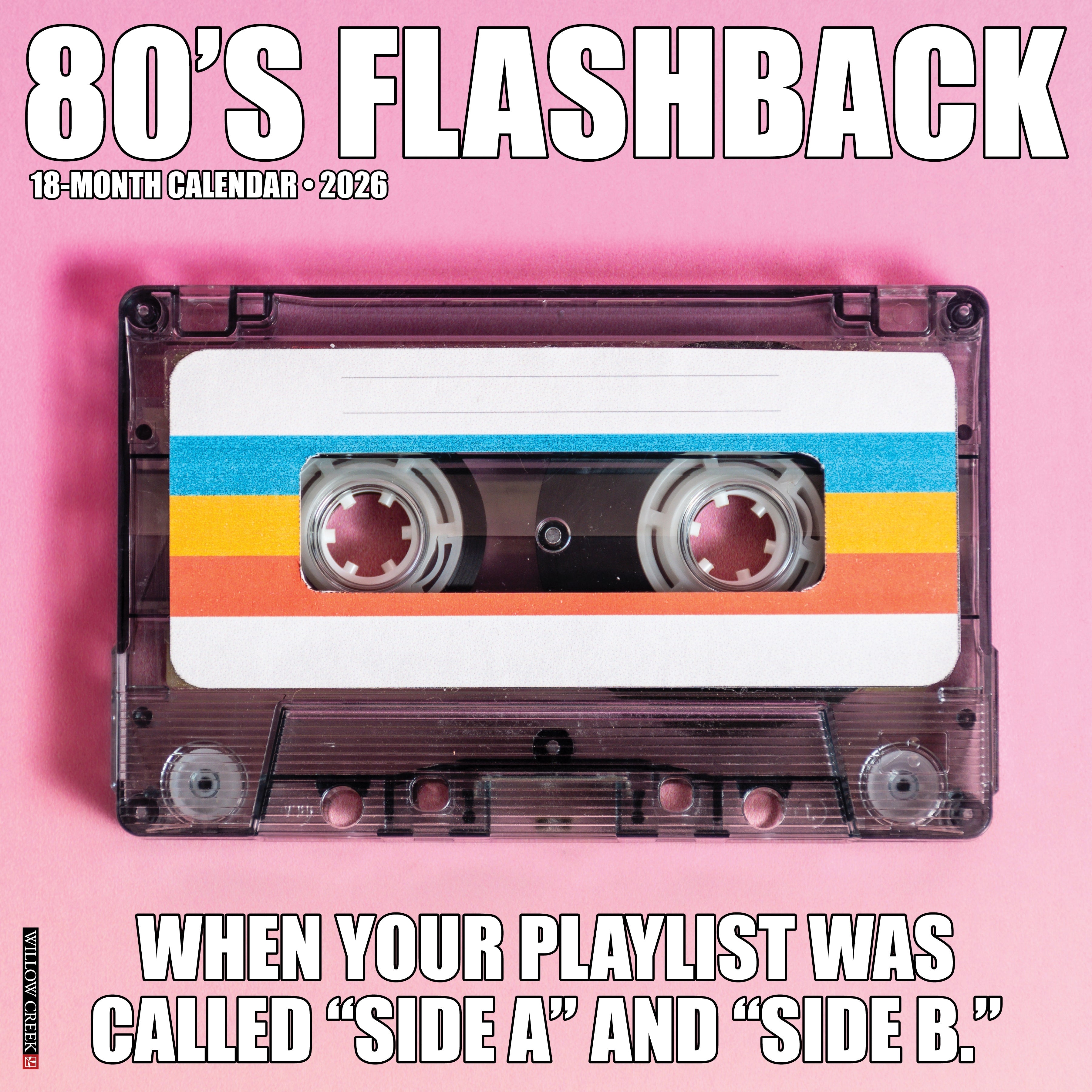 80's Flashback 2026 Wall Calendar with colorful retro artwork