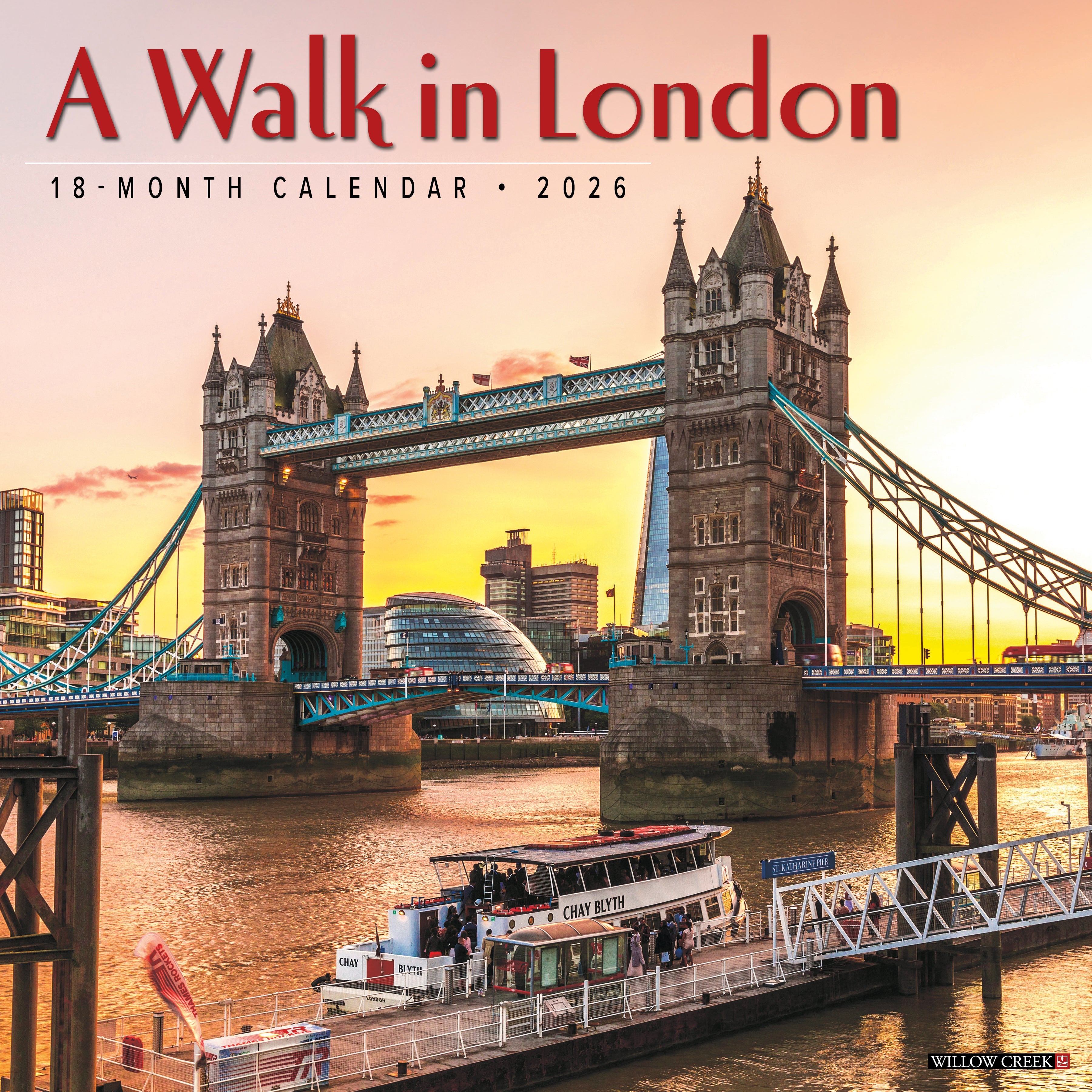 A Walk in London 2026 Wall Calendar with scenic city photography