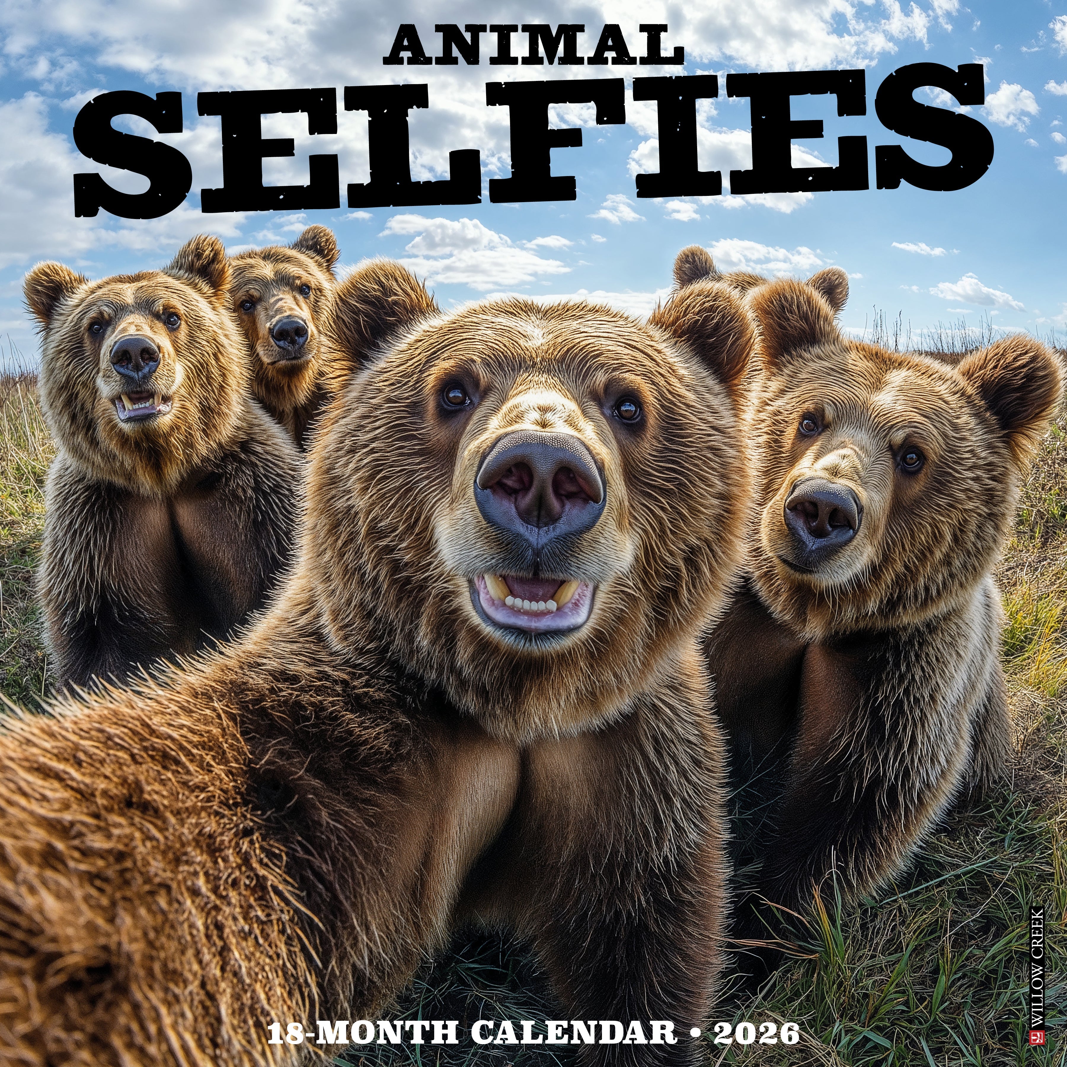 Animal Selfies 2026 Wall Calendar featuring fun animal selfie photos