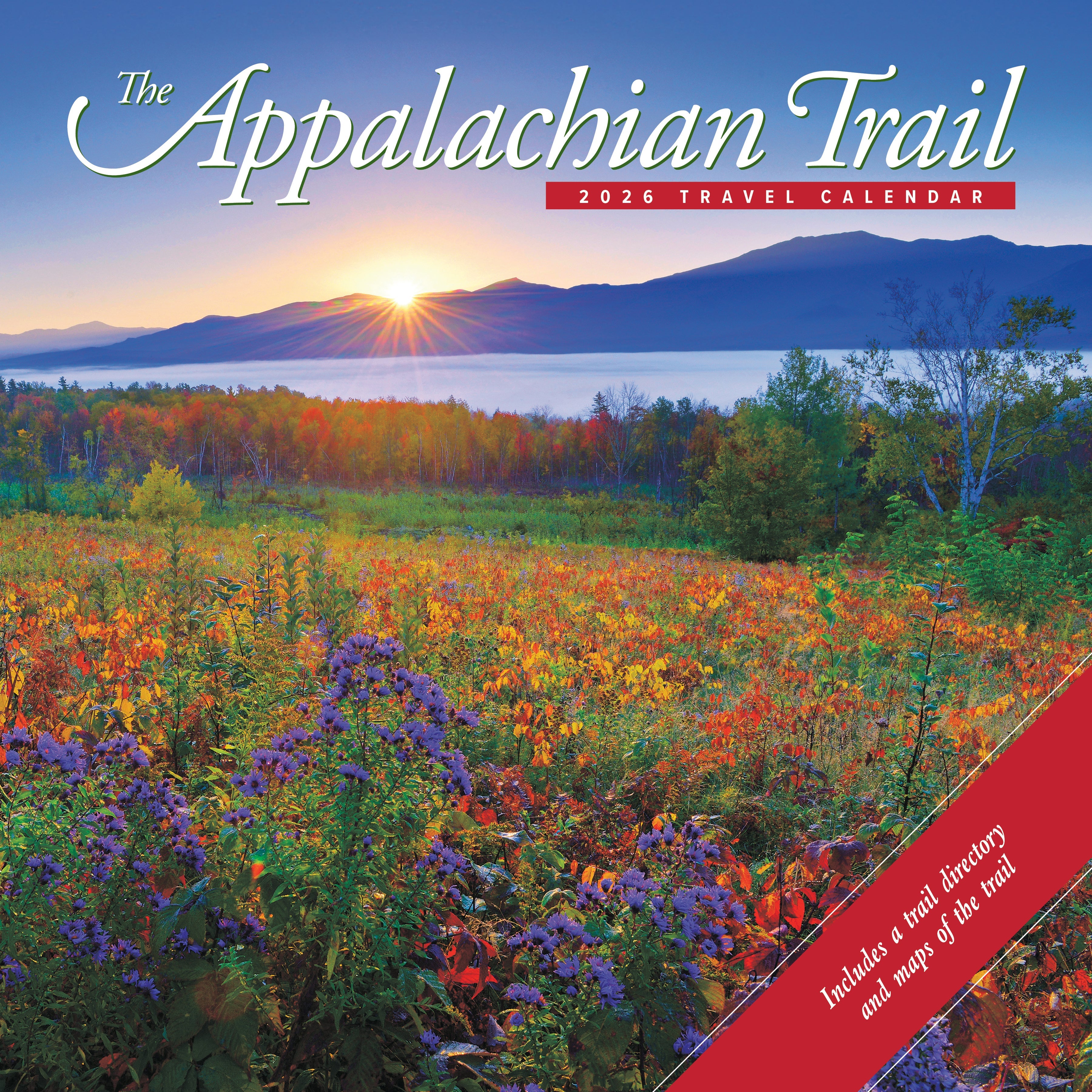 Appalachian Trail 2026 Wall Calendar featuring scenic hiking trail photography