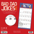 Bad Dad Jokes 2026 Wall Calendar for December, featuring easy-to-read layout and bonus months.