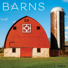 Barns 18-Month Calendar 2026 showcasing a beautiful red barn and silo against a blue sky.