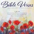 Bible Verses design for 2026 Wall Calendar featuring floral art and inspirational scripture.