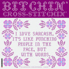 Bitchin' Cross-Stitchin' 12" x 12" 2026 Wall Calendar cover featuring sarcastic embroidery designs.