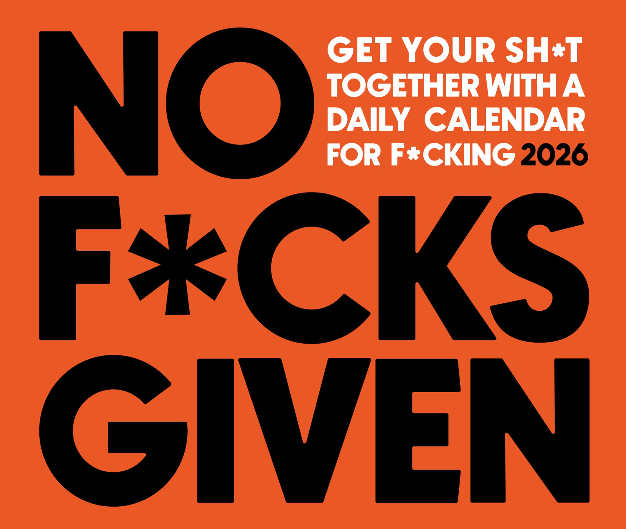 No F*cks Given 2026 Daily Box Calendar - get your sh*t together with a daily dose of truth bombs.