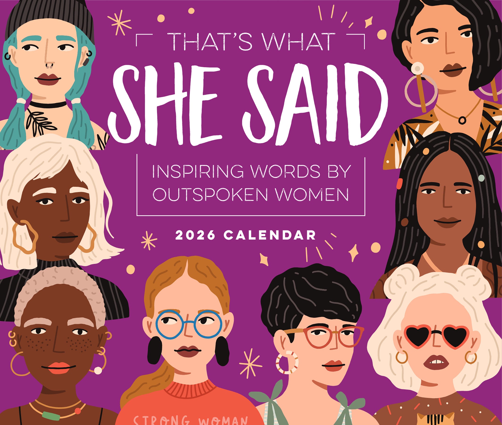 That's What She Said 2026 Daily Box Calendar features inspiring words by outspoken women