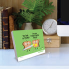 2026 Daily Box Calendar featuring humorous illustration of talking toast, perfect for daily laughs and inspiration.
