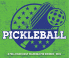 2026 Daily Box Calendar featuring playful pickleball design and bold lettering.