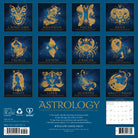 Astrology 12" x 12" 2026 Wall Calendar featuring zodiac signs and celestial designs.