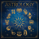 Astrology 12" x 12" 2026 Wall Calendar featuring zodiac signs and celestial designs on a cosmic background.