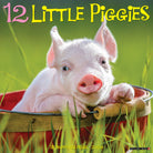 12 Little Piggies 2026 Wall Calendar with monthly pig art