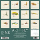 Fishing-themed 2026 Wall Calendar – Art of the Fly edition with colorful flies and rivers