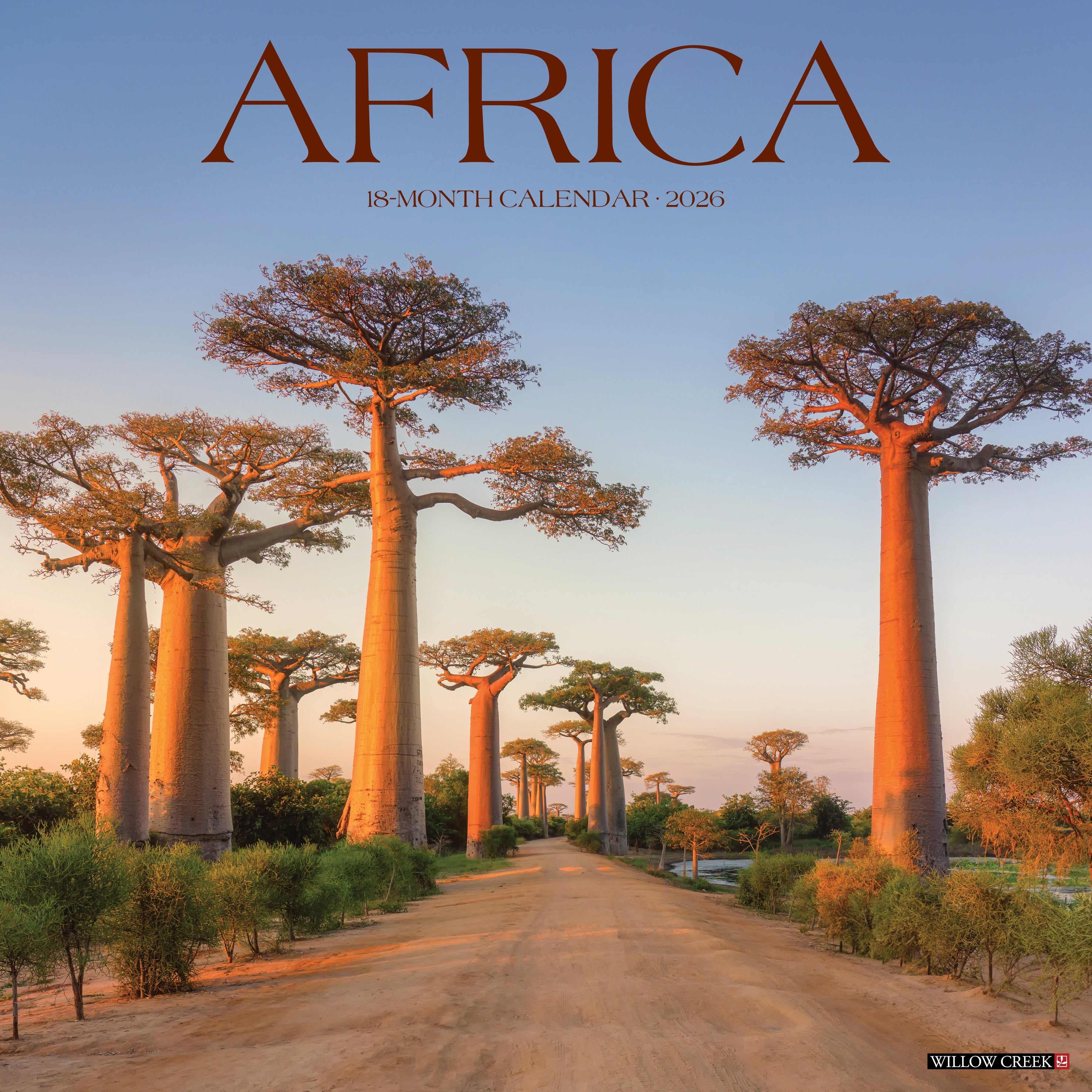 Africa 2026 Wall Calendar featuring stunning wildlife and landscapes