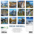 Mountain landscape themed 2026 wall calendar for home or office planning