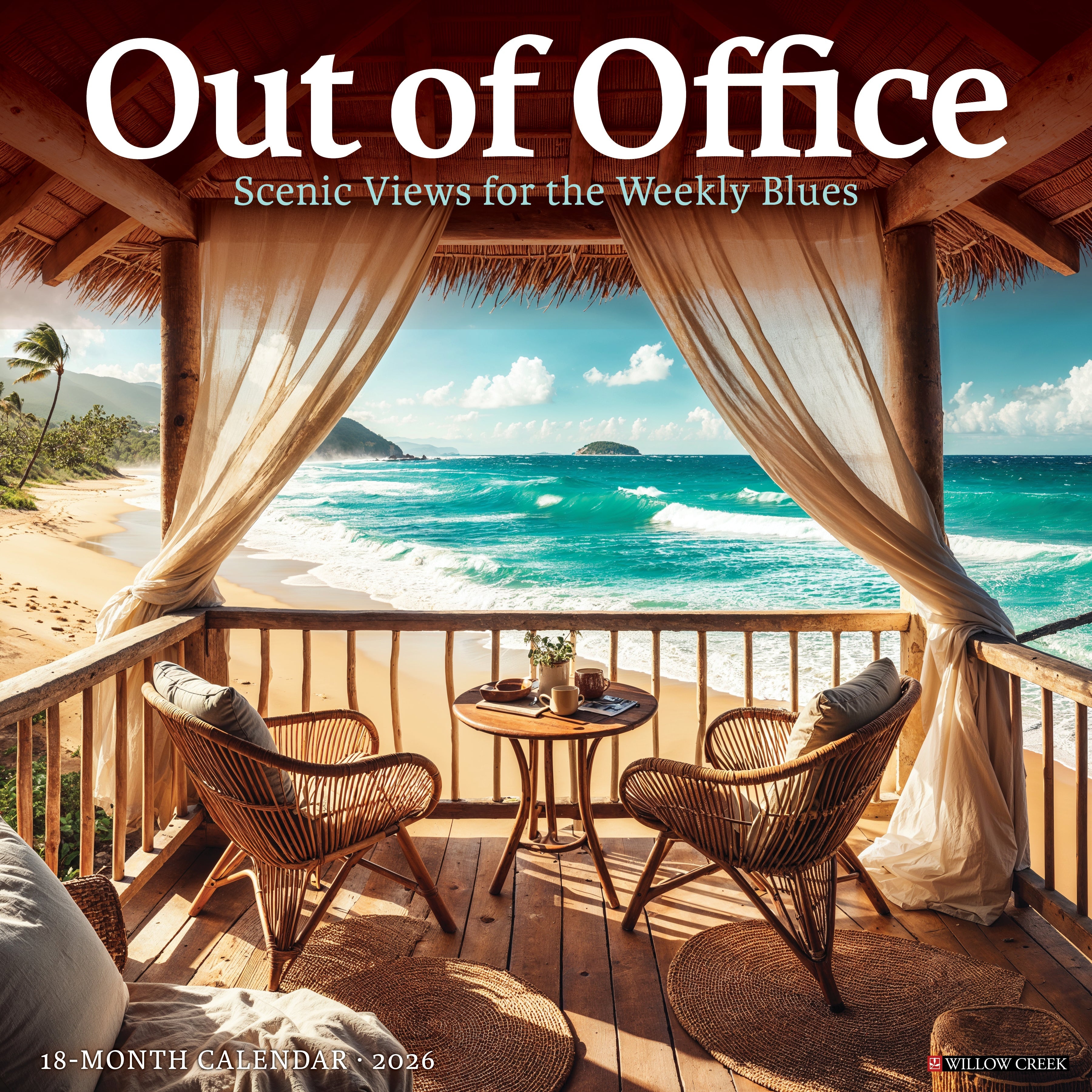 Out of Office 2026 Wall Calendar featuring scenic landscapes to brighten your week