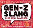 Gen Z Slang 2026 Daily Box Calendar cover featuring trendy phrases and definitions for daily inspiration.