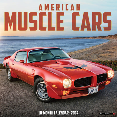 American Muscle Cars 2024 12" x 12" Wall Calendar