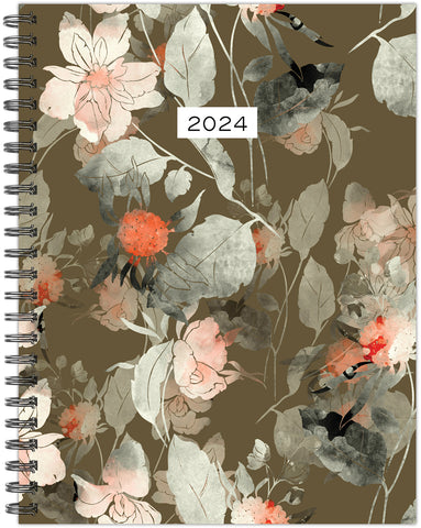 Rustic Bloom 2024 6.5" x 8.5" Softcover Weekly Planner
