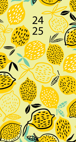 Lots of Lemons 2024 3.5" x 6.5" 2-Year Pocket Planner
