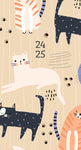 Purrfect 2024 3.5" x 6.5" 2-Year Pocket Planner