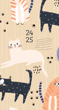 Purrfect 2024 3.5" x 6.5" 2-Year Pocket Planner