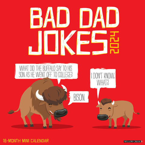 Bad Dad Jokes 2024 Mini Wall Calendar