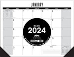 Basic 2024 22" x 17" Large Monthly Desk Pad