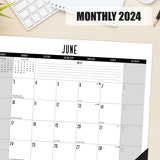 Basic 2024 22" x 17" Large Monthly Desk Pad