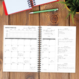 Fitness 8.5" x 11" Undated Monthly Planner
