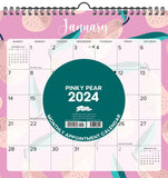 Pinky Pear 2024 12" x 12" Spiral Wall Calendar