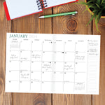Golden Pineapples 2024 7.5" x 9.5" Booklet Monthly Planner