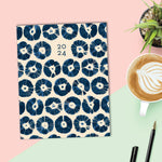 Indigo 2024 7.5" x 9.5" Booklet Monthly Planner