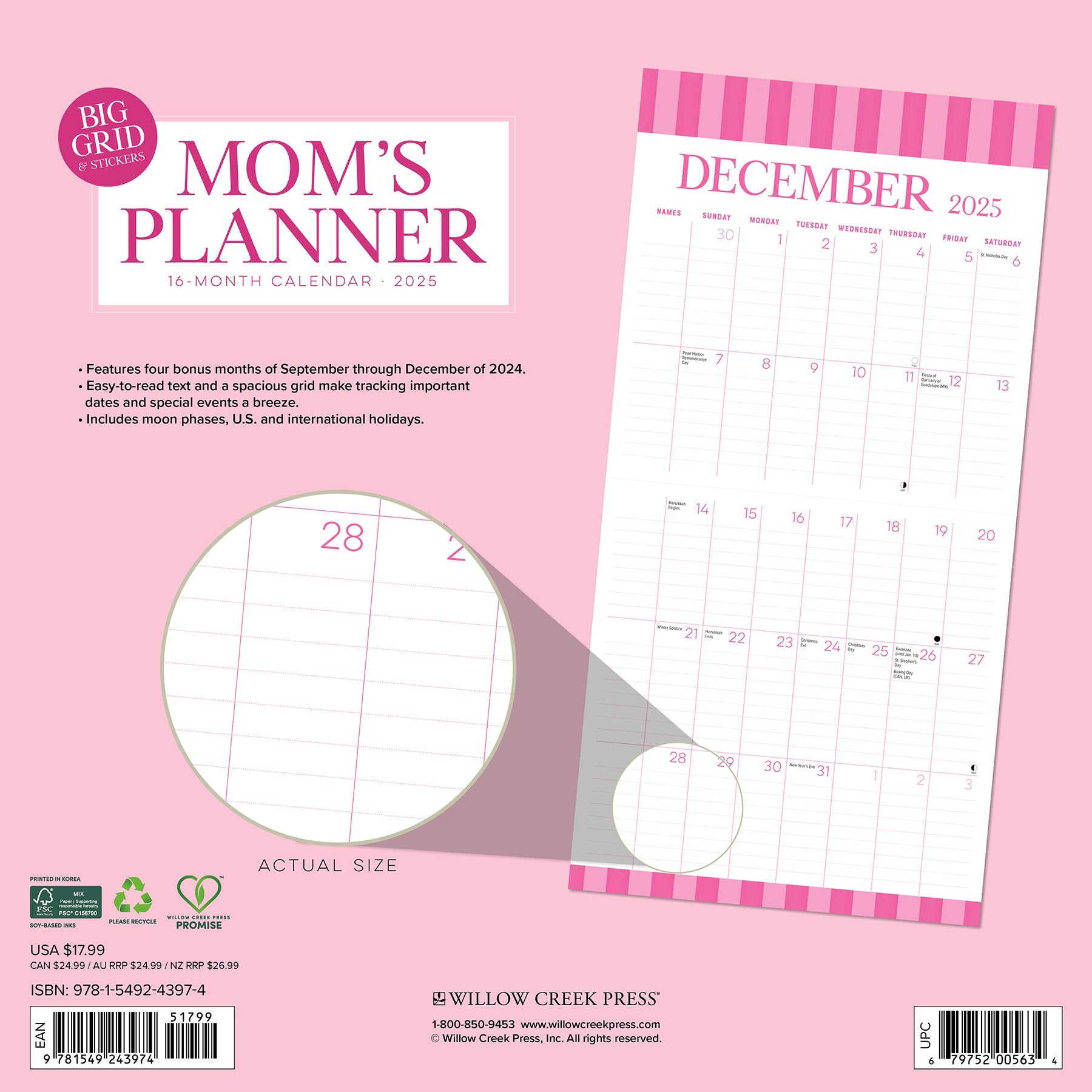 Mom's Planner Calendar 2025 Wall Calendar – Willow Creek Press mom-s-planner-calendar-2025-wall-calendar-willow-creek-press