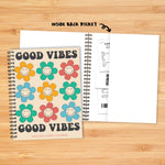 Good Vibes Academic July 2024 - June 2025 6.5" x 8.5" Softcover Planner