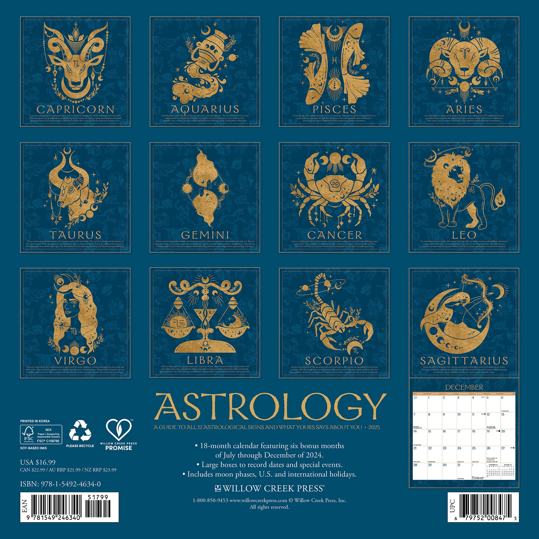 Astrology 2025 Wall Calendar – Willow Creek Press astrology-2025-wall-calendar-willow-creek-press