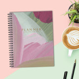Plum Abstract Academic July 2024 - June 2025 8.5" x 11" Softcover Planner