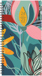 Fresh Floral Academic July 2024 - June 2025 3.5" x 6.5" Softcover Weekly Spiral Planner