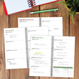 Fresh Floral Academic July 2024 - June 2025 3.5" x 6.5" Softcover Weekly Spiral Planner