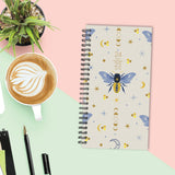 Honey Bee Academic July 2024 - June 2025 3.5" x 6.5" Softcover Weekly Spiral Planner
