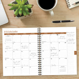 Basic Black Academic July 2024 - June 2025 6.5" x 8.5" Softcover Planner