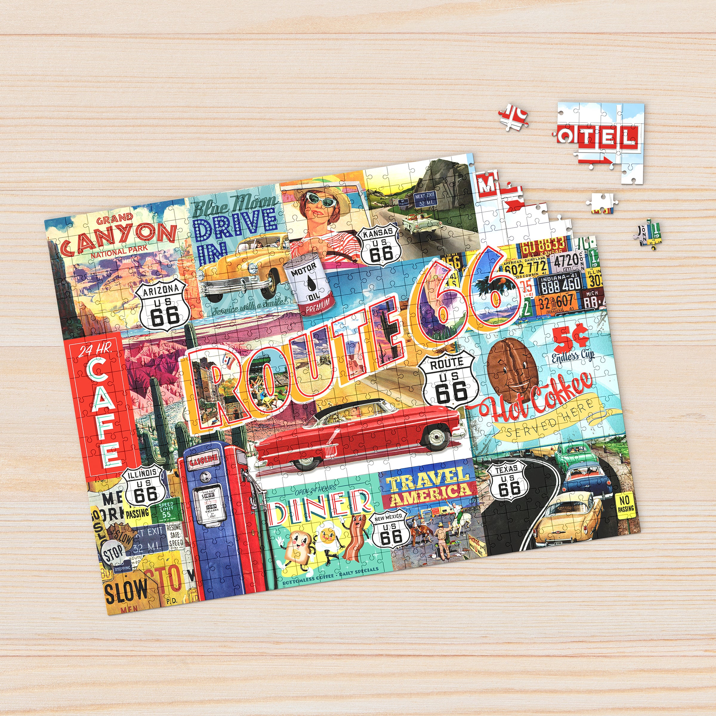 Route 66 1000-Piece Puzzle – Willow Creek Press