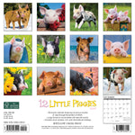 12 Little Piggies 2024 12" x 12" Wall Calendar