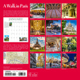 A Walk in Paris 2024 12" x 12" Wall Calendar