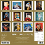 Animal Masterpieces 2024 12" x 12" Wall Calendar