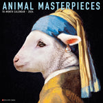 Animal Masterpieces 2024 12" x 12" Wall Calendar