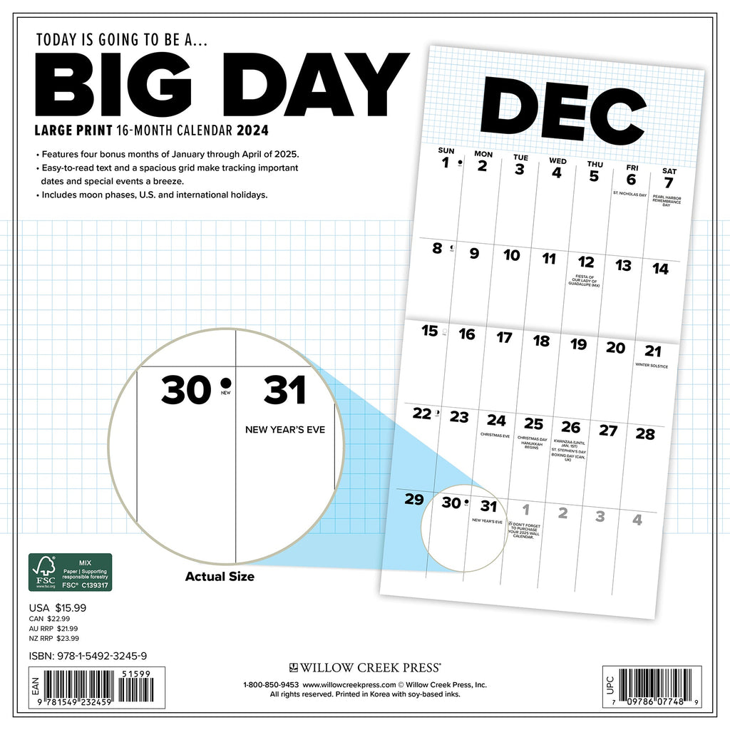 Big Calendar 2024