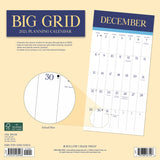 Big Grid  (Jewel) 2024 12" x 12" Wall Calendar