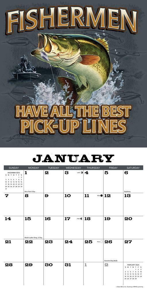 Buck Wear's Fishing Tales 2024 Wall Calendar – Willow Creek Press