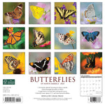 Butterflies 2024 12" x 12" Wall Calendar